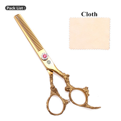 Foarfece pentru tuns păr Purple Dragon 5,5" japonez 440C 9005# Foarfece pentru tăiere profesională Foarfece pentru subțierea frizerului Dragon