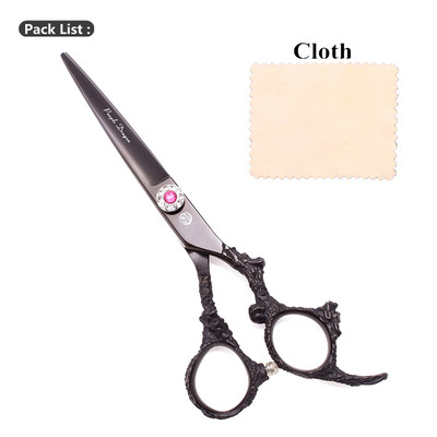 Foarfece pentru tuns păr Purple Dragon 5,5" japonez 440C 9005# Foarfece pentru tăiere profesională Foarfece pentru subțierea frizerului Dragon