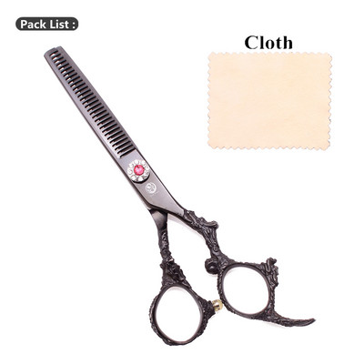 Foarfece pentru tuns păr Purple Dragon 5,5" japonez 440C 9005# Foarfece pentru tăiere profesională Foarfece pentru subțierea frizerului Dragon