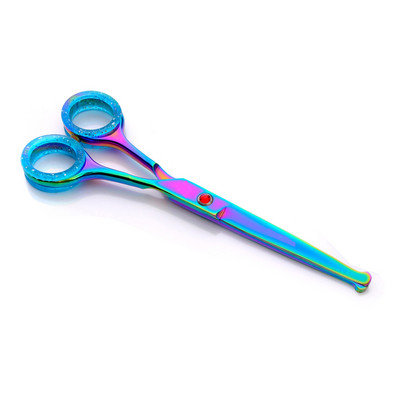 naminių gyvūnėlių žirklės šunų kirpimo žirklės pjaustytos apvalios galvutės Saugios ir saugios gyvūnų priežiūros žirklės katėms lenktos gyvūnų priežiūros žirklės 5,5 6,5 colio