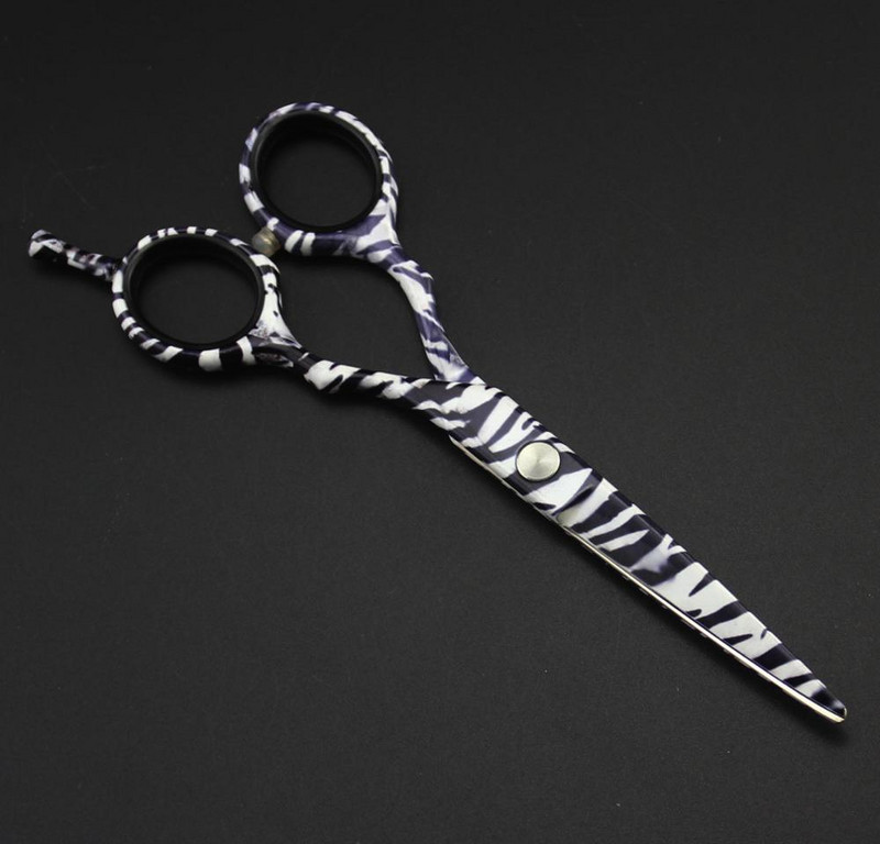 5,5" zebras japoniškas plaukų kirpimo žirklės kirpimo plaukų žirklės kirpyklos žirklės keraminis 440C profesionalus kirpėjas skustuvo krašto kirpimas