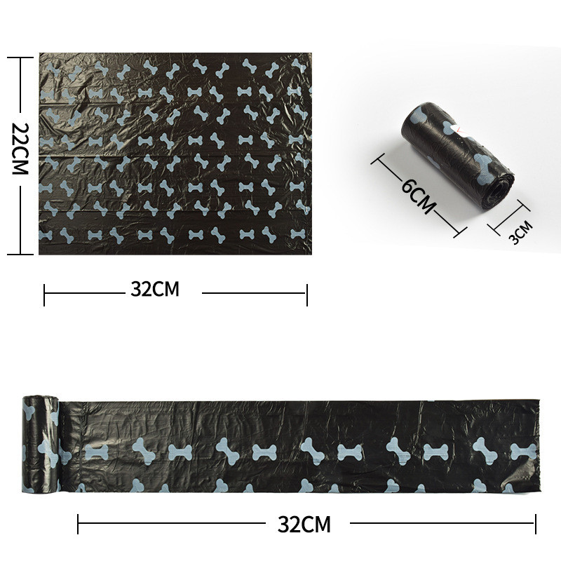 Naminių gyvūnėlių šunų išmatų maišeliai Šunų maišų kaulų laikiklis Biologiškai skaidžių atliekų maišelis šunų šunų išmatų rinkimo dozatorius lauko valymo reikmenys