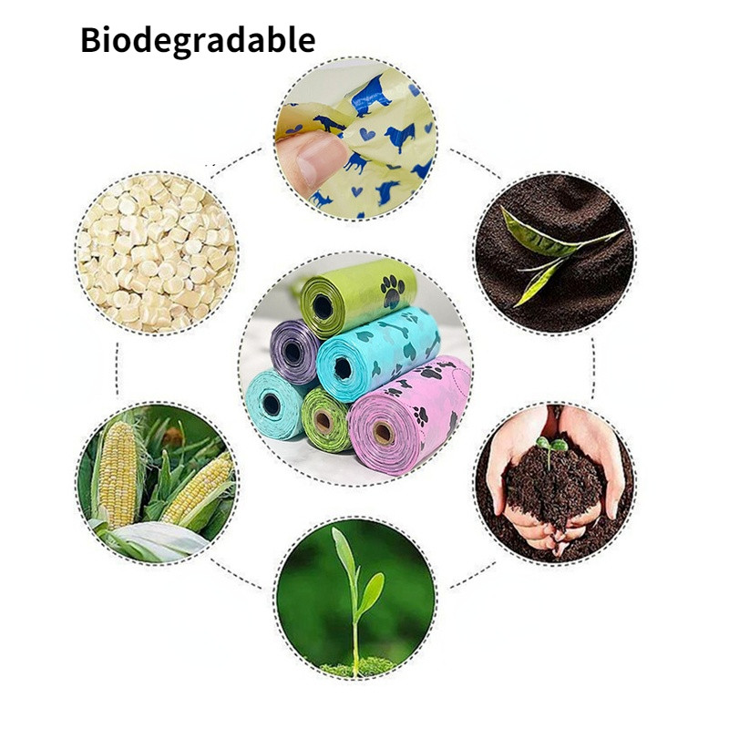 Naminių gyvūnėlių šunų išmatų maišeliai Šunų maišų kaulų laikiklis Biologiškai skaidžių atliekų maišelis šunų šunų išmatų rinkimo dozatorius lauko valymo reikmenys