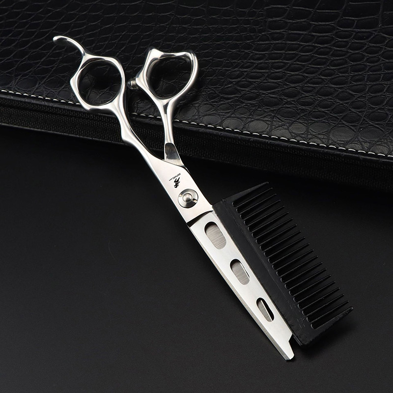 Professionaalsed 2-ühes juuksekäärid koos kammiga juukselõikusega juuksuri juukselõikuskäärid juuksuri käärid