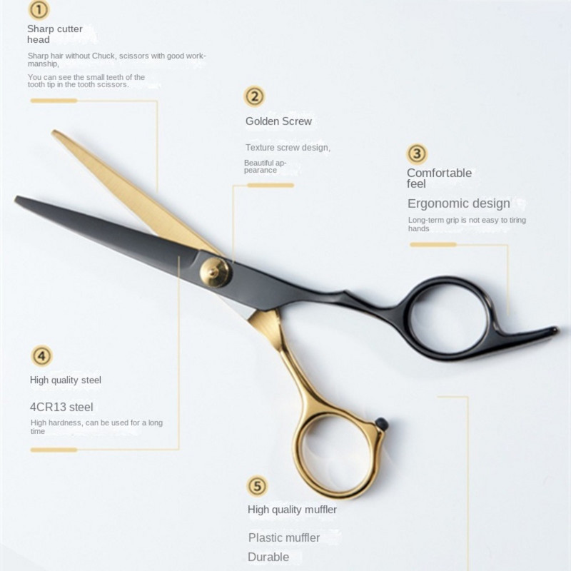 Profesionalne frizerske plosnate škare za stanjivanje kose Škare Brijačko šišanje za brijačnicu