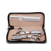 Komplet profesionalnih frizerskih škara za šišanje Čelični ravni rezač za stanjivanje brijački pribor Originalni alat 6 inča Oštrica 7 cm