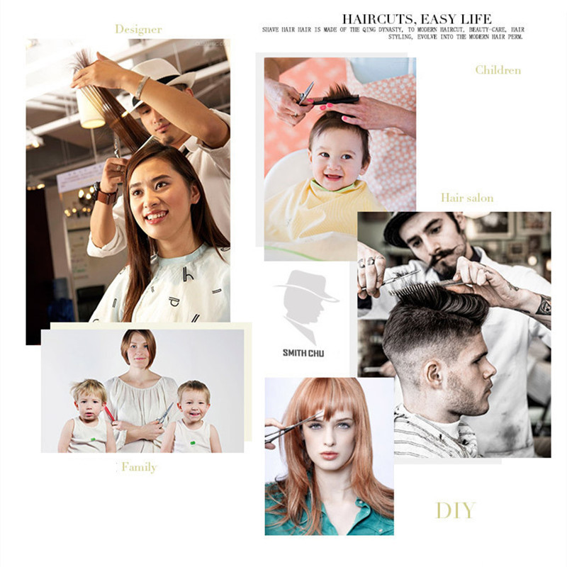 Komplet profesionalnih frizerskih škara za šišanje Čelični ravni rezač za stanjivanje brijački pribor Originalni alat 6 inča Oštrica 7 cm