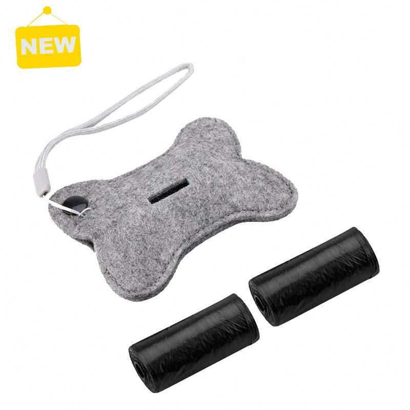 Puppy Dog Poop Scooper Saci Dozator Set de saci de gunoi Suport colector de caca Portable Pet Dog Pooper Scooper Accesorii pentru animale de companie