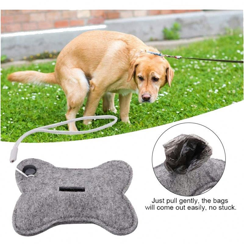 Puppy Dog Poop Scooper Saci Dozator Set de saci de gunoi Suport colector de caca Portable Pet Dog Pooper Scooper Accesorii pentru animale de companie