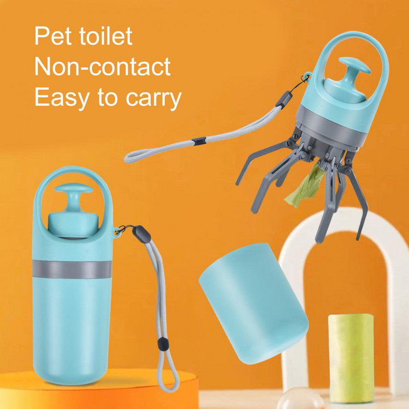 Dosaator Pooper Jäätmekorjaja Kaasaskantav haaratsikorjaja Kerge välistingimustes kasutatav lemmiklooma puhas lemmikloomakott Koer Lihtne 6 küünega koos