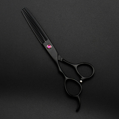 Professzionális JP 440c 5,5 6 `` Bal kézi olló Fekete haj olló fodrász vékonyítás fodrász olló fodrász olló