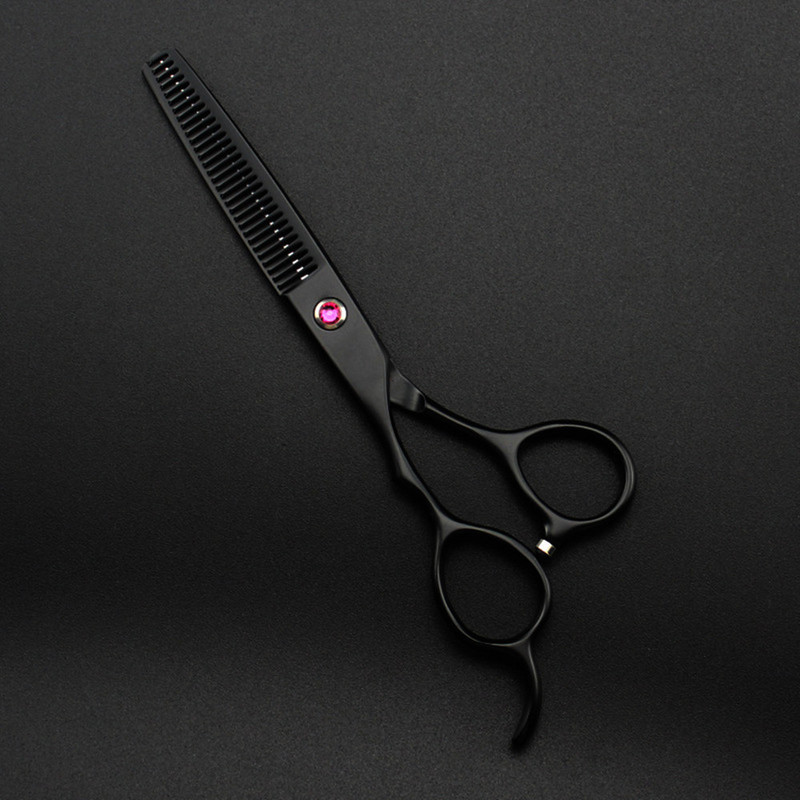 Professzionális JP 440c 5,5 6 `` Bal kézi olló Fekete haj olló fodrász vékonyítás fodrász olló fodrász olló