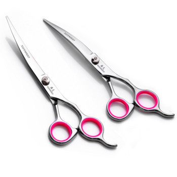 Професионални фризьорски ножици за подстригване 6 инча 440C Бръснарница Фризьорски инструменти за рязане Изтъняване Висококачествен салонен комплект