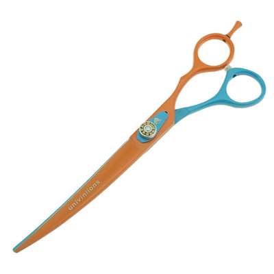 Univinlions 7,5" Up Curved ψαλίδι Επαγγελματικό ψαλίδι κοπής κατοικίδιων ζώων για κούρεμα μαλλιών για την περιποίηση σκύλων Tijeras Perro Beauty Tools