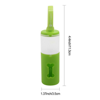 Skupljač pseće kakice s dvostrukim spremnikom za smeće Prijenosni lagani držač vrećice za otpad za pseću kakicu Vanjski organizator za sakupljanje šteneta i mačke