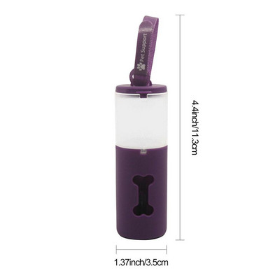 Skupljač pseće kakice s dvostrukim spremnikom za smeće Prijenosni lagani držač vrećice za otpad za pseću kakicu Vanjski organizator za sakupljanje šteneta i mačke