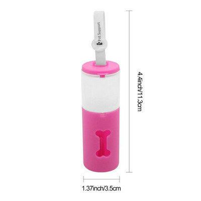 Skupljač pseće kakice s dvostrukim spremnikom za smeće Prijenosni lagani držač vrećice za otpad za pseću kakicu Vanjski organizator za sakupljanje šteneta i mačke