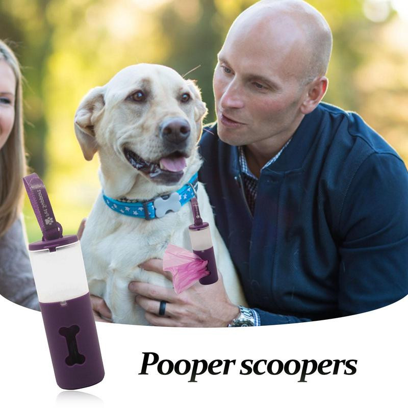 Skupljač pseće kakice s dvostrukim spremnikom za smeće Prijenosni lagani držač vrećice za otpad za pseću kakicu Vanjski organizator za sakupljanje šteneta i mačke