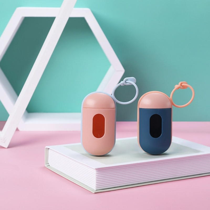 Suport pentru sac pentru caca pentru animale de companie Suport pentru lesă Dispenser reglabil pentru sac de gunoi de călătorie