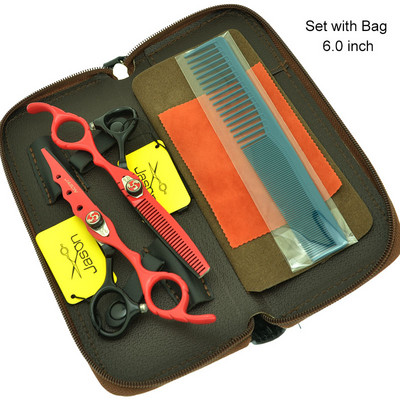 Jasoni 6-tolline professionaalne juukselõikamise kääride komplekt juuksuri käärid juuksurisalongi käärid juuksuri kujundamise tööriist A0022D