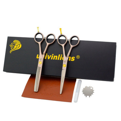 5,5" Rose Gold Salon Škare za šišanje Brijačke škare za šišanje Profesionalne frizerske škare Komplet škara za stanjivanje zuba Japan