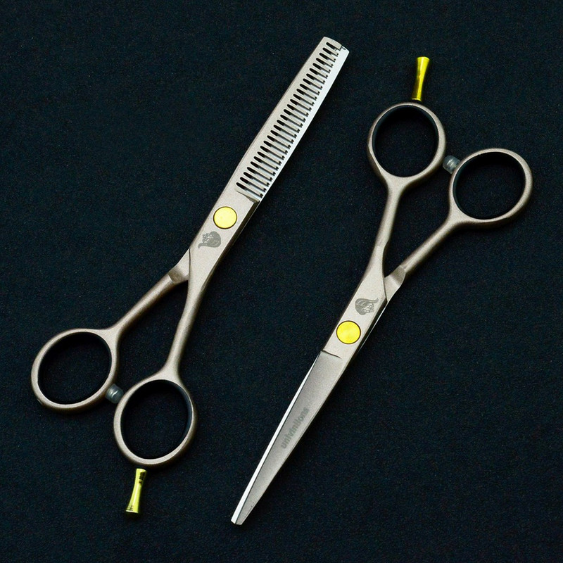 5,5" Rose Gold Salon Škare za šišanje Brijačke škare za šišanje Profesionalne frizerske škare Komplet škara za stanjivanje zuba Japan