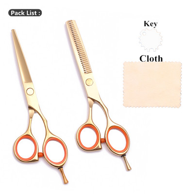 Frizerske škare Profesionalni 5,5" prilagođeni logotip Japan Škare za šišanje / Škare za stanjivanje Škare Oslonac za prste 1014