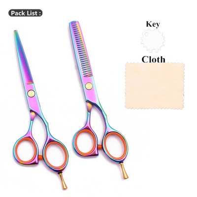 Frizerske škare Profesionalni 5,5" prilagođeni logotip Japan Škare za šišanje / Škare za stanjivanje Škare Oslonac za prste 1014