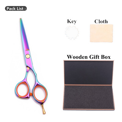 Frizerske škare Profesionalni 5,5" prilagođeni logotip Japan Škare za šišanje / Škare za stanjivanje Škare Oslonac za prste 1014