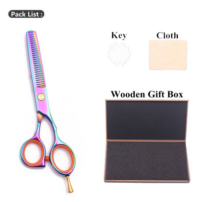 Frizerske škare Profesionalni 5,5" prilagođeni logotip Japan Škare za šišanje / Škare za stanjivanje Škare Oslonac za prste 1014