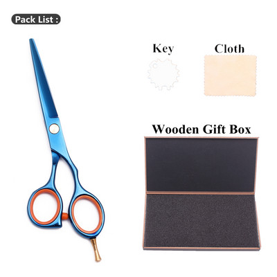 Frizerske škare Profesionalni 5,5" prilagođeni logotip Japan Škare za šišanje / Škare za stanjivanje Škare Oslonac za prste 1014