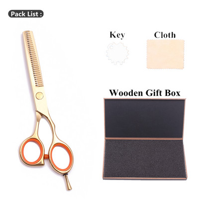 Frizerske škare Profesionalni 5,5" prilagođeni logotip Japan Škare za šišanje / Škare za stanjivanje Škare Oslonac za prste 1014