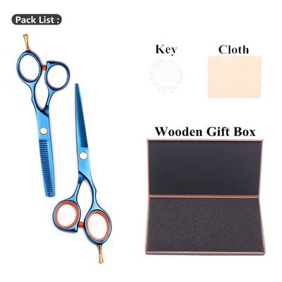 Frizerske škare Profesionalni 5,5" prilagođeni logotip Japan Škare za šišanje / Škare za stanjivanje Škare Oslonac za prste 1014