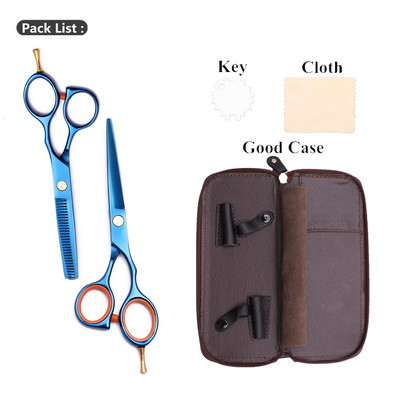 Frizerske škare Profesionalni 5,5" prilagođeni logotip Japan Škare za šišanje / Škare za stanjivanje Škare Oslonac za prste 1014