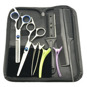 12tk juuksekäärid Professionaalsed juuksuri kääride komplekt Lõikamine+Hõrendamine Barber käärid barbearia profissional acessoros