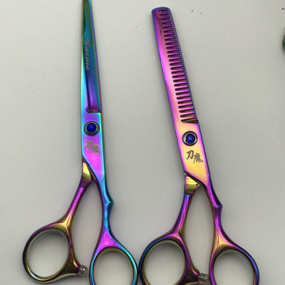 12tk juuksekäärid Professionaalsed juuksuri kääride komplekt Lõikamine+Hõrendamine Barber käärid barbearia profissional acessoros