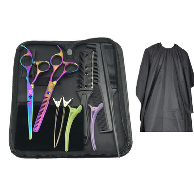 12tk juuksekäärid Professionaalsed juuksuri kääride komplekt Lõikamine+Hõrendamine Barber käärid barbearia profissional acessoros