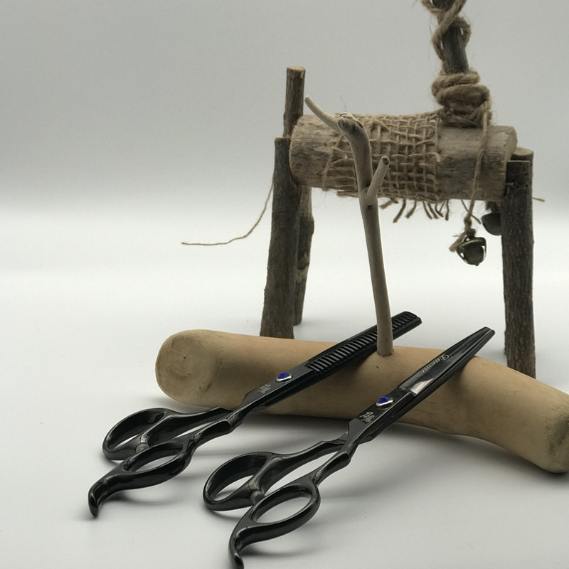 12tk juuksekäärid Professionaalsed juuksuri kääride komplekt Lõikamine+Hõrendamine Barber käärid barbearia profissional acessoros