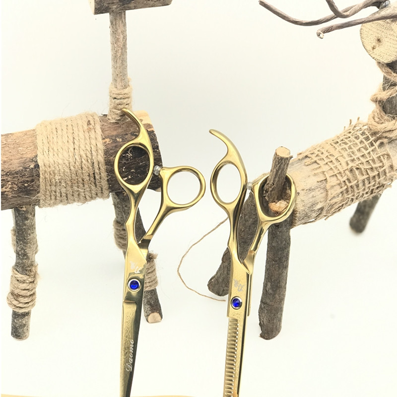 12tk juuksekäärid Professionaalsed juuksuri kääride komplekt Lõikamine+Hõrendamine Barber käärid barbearia profissional acessoros