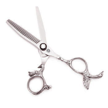 Y9233 5.5“ 6” Фризьорски ножици Професионални висококачествени фризьорски ножици с издълбана летяща птица ножницы для стрижки