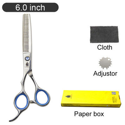 30% allahindlus Vasaku käe juuksekääride komplekt Tööriist Jaapani terasest tasaseks lõigatud hambakäärid õhuke lõikekomplekt Salongi juuksuri lõikuri käärid trimmer