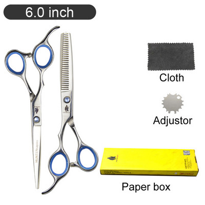 30% allahindlus Vasaku käe juuksekääride komplekt Tööriist Jaapani terasest tasaseks lõigatud hambakäärid õhuke lõikekomplekt Salongi juuksuri lõikuri käärid trimmer