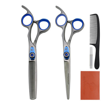 6" Ножици за коса Японски фризьорски ножици Бръснарница Професионални ножици за подстригване за фризьор Комплект разредител за оформяне на коса