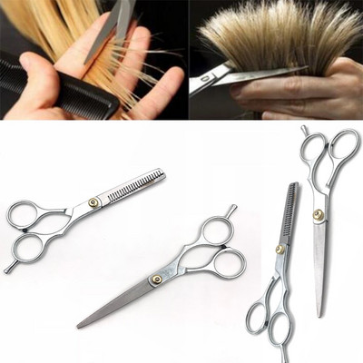 1 БР. 6 инча Ножица за подстригване Изтъняваща коса Ножица за коса Бръснар Ножица за подстригване Салон Фризьорски ножици Инструменти за оформяне на коса