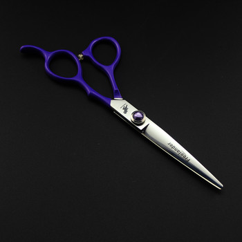 6,0-инчов нов професионален в европейски стил Япония 440c Синя дръжка Неплъзгаща се бръснарска коса Изтъняване на косата Текстуриране Ножица за срязване