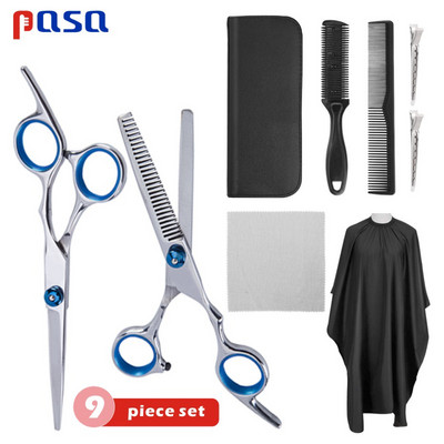 7/9/11 tk Juuksekäärid 6-tollised juuksuri juuksuri lõikamine Professionaalne käärid roostevabast terasest harvenduskäärid juuksurisalongi salongikomplekt