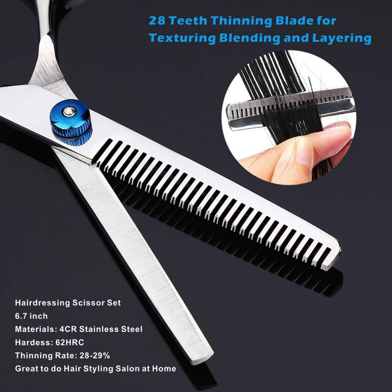 7/9/11 tk Juuksekäärid 6-tollised juuksuri juuksuri lõikamine Professionaalne käärid roostevabast terasest harvenduskäärid juuksurisalongi salongikomplekt