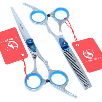 Meisha 6,0-инчови професионални фризьорски ножици от неръждаема стомана Бръснарски ножици за подстригване Изтъняващи ножици с чанта A0142A