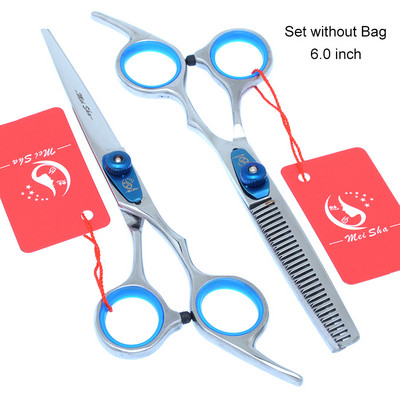 Meisha 6,0 colių profesionalios kirpyklų žirklės nerūdijančio plieno kirpyklos plaukų kirpimo žirklės retinimo žirklės su maišeliu A0142A