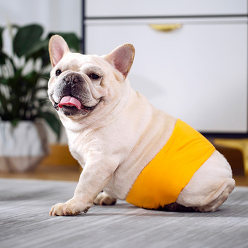 Πλένεται αρσενικό θηλυκό σκυλί Φυσιολογικό παντελόνι Επαναχρησιμοποιήσιμο Εσώρουχο υγιεινής Βαμβακερό λουράκι Belly Wrap Band για μικρό μεσαίο μεγάλο σκύλο
